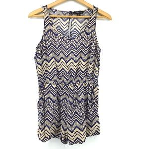 Riley + James Sleeveless Keyhole Back Romper